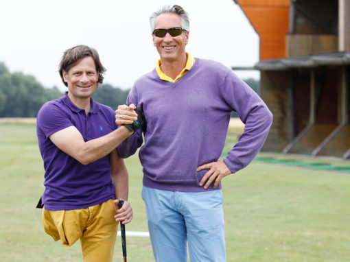 Mit meinem Golftrainer Mario Majchszak.