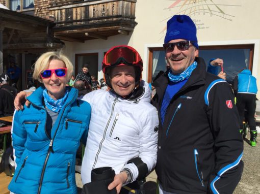 Skifahren mit Marlies und Alfred Richter.